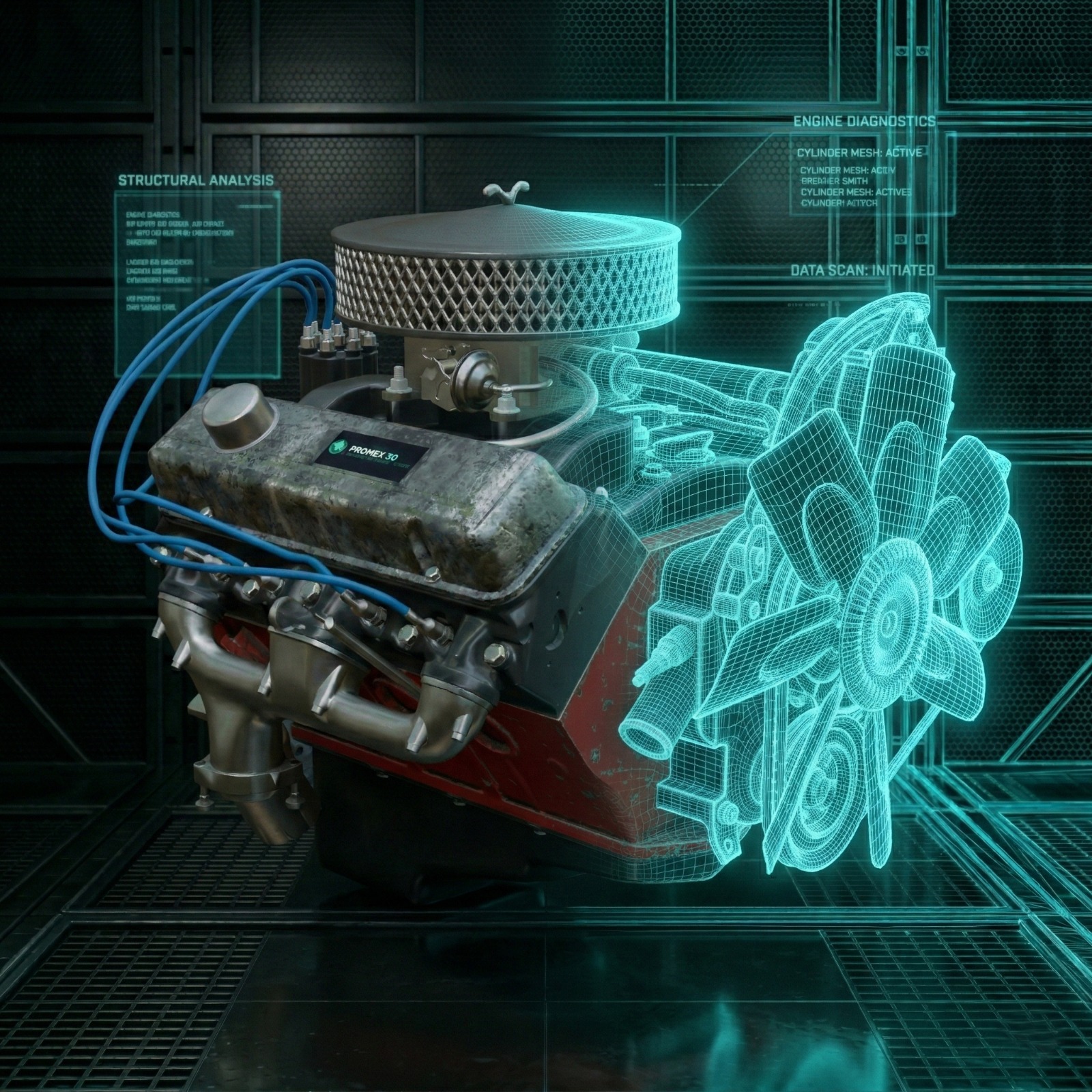 Machine Animated 3D comparison preview
