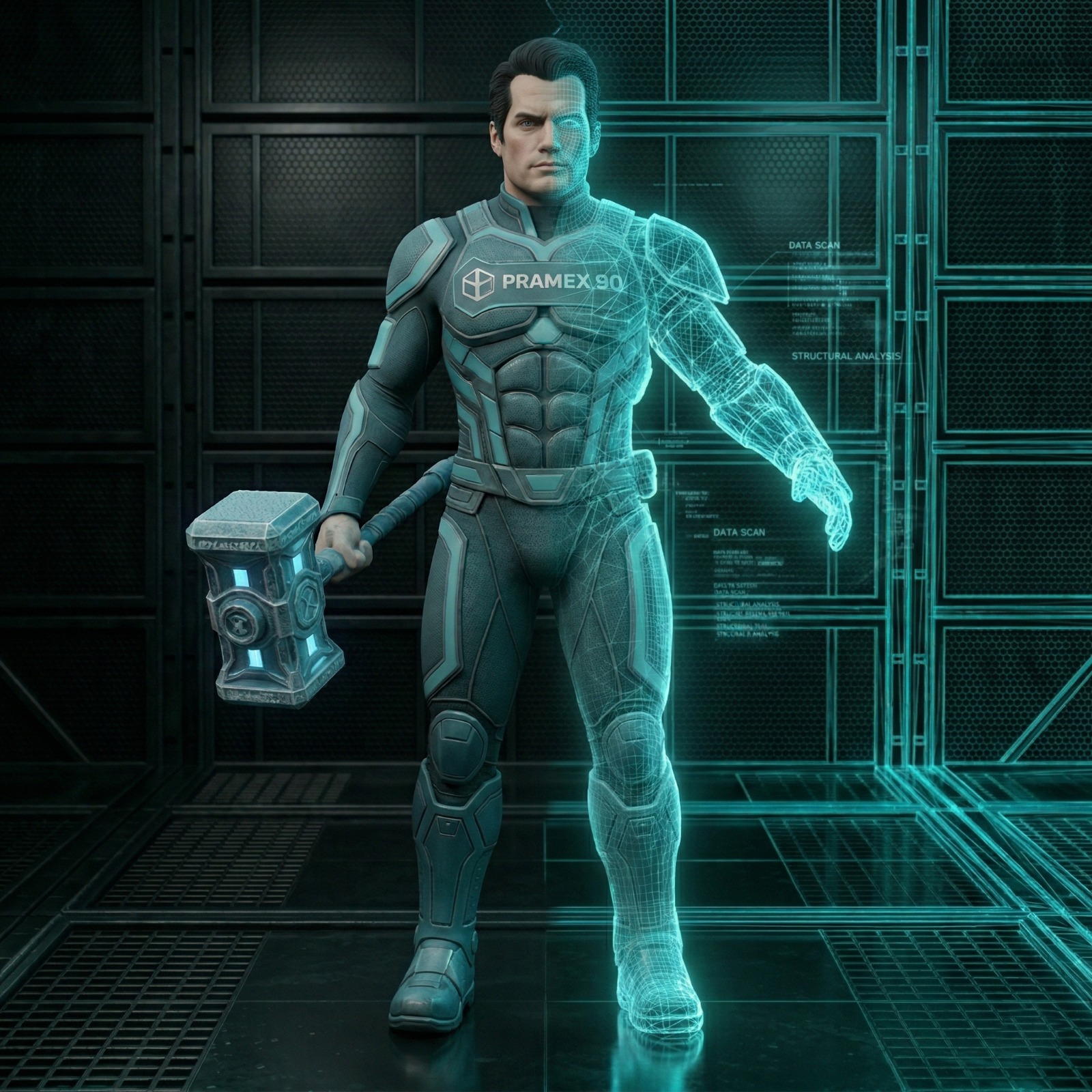 Superhero Character 3D comparison preview